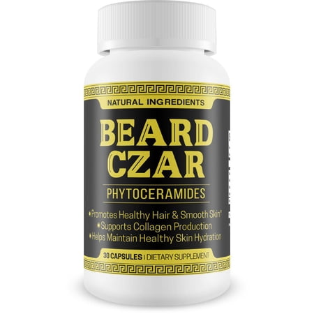 The Beard Czar - Phytoceramides - Promotes Healthy Hair & Smooth Skin - Supports Collagen Production - Helps Maintain Healthy Skin Hydration - 30 Capsules