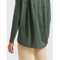 thumbnail image 4 of CRZ YOGA Pima Cotton Boat Neck Top,Workout, Loose Fit, Hip Length, Long Sleeve Shirts for Women, 4 of 5
