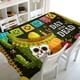 thumbnail image 4 of Mantel con patrón de Calavera del Día de los muertos, decoración de fiesta, mantel para el hogar, restaurante, decoración de cocina, accesorios, 4 of 5