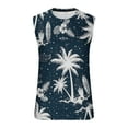 thumbnail image 5 of Njoeus White T Shirts for Men Mens Tops Mens Floral Print Tank Top Summer Casual Novelty Gym Workout Bodybuilding Tank Tops Sleeveless Tees Hawaiian Beach Shirts M-4Xl Summer Tops for Men 2024, 5 of 5