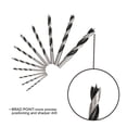 thumbnail image 3 of Hyper Tough 12-Piece Brad Point Drill Bit Set,Clear Lid Case, 3 of 7