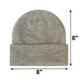 thumbnail image 2 of TOPTIE Waffle Knit Beanie for Men & Women Soft Stretchy Winter Warm Hat, Ribbed Waffle Knit with Cuff for Cold Weather-Coffee, 2 of 8