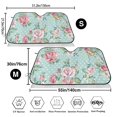 thumbnail image 7 of Lsque Vintage Floral Car Windshield Sun Shade | Accordion Folding Style Auto Shade for Car Truck SUV Van | Blocks UV Rays Sun Visor Protector | Small, 7 of 7
