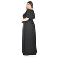 thumbnail image 3 of Vestido largo con abertura Roman Fashion / Tallas Extras, 2010 (Negro) negro 38, 3 of 6