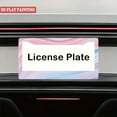 thumbnail image 5 of 1Pack License Plate Frames with Dreamy Pink Blue Gradient Pattern Design Includes Screws & Caps Full Accessories Included Size 6. 3x12. 2inch(16x31cm), 5 of 8