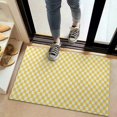 thumbnail image 2 of Yellow and White Checkerboard Pattern Door Rugs,Washable Non Slip Door Mats Indoor,Decorative Door Mats,Entry Mat Indoor for Entrance,Bedroom,Kitchen,Bathroom,20"x32", 2 of 6