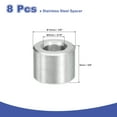 thumbnail image 2 of 8 Pcs Entretoises en Acier Inoxydable 304 3/8 Pouces OD x 3/16 Pouces ID x 3/8 Pouces Longueur(10x5x9mm) Vis Support de Bague Finition Simple Non Filetée Entretoises Rondes en Métal pour Vis M3 Boulons et Tringles, Argent, 2 of 6