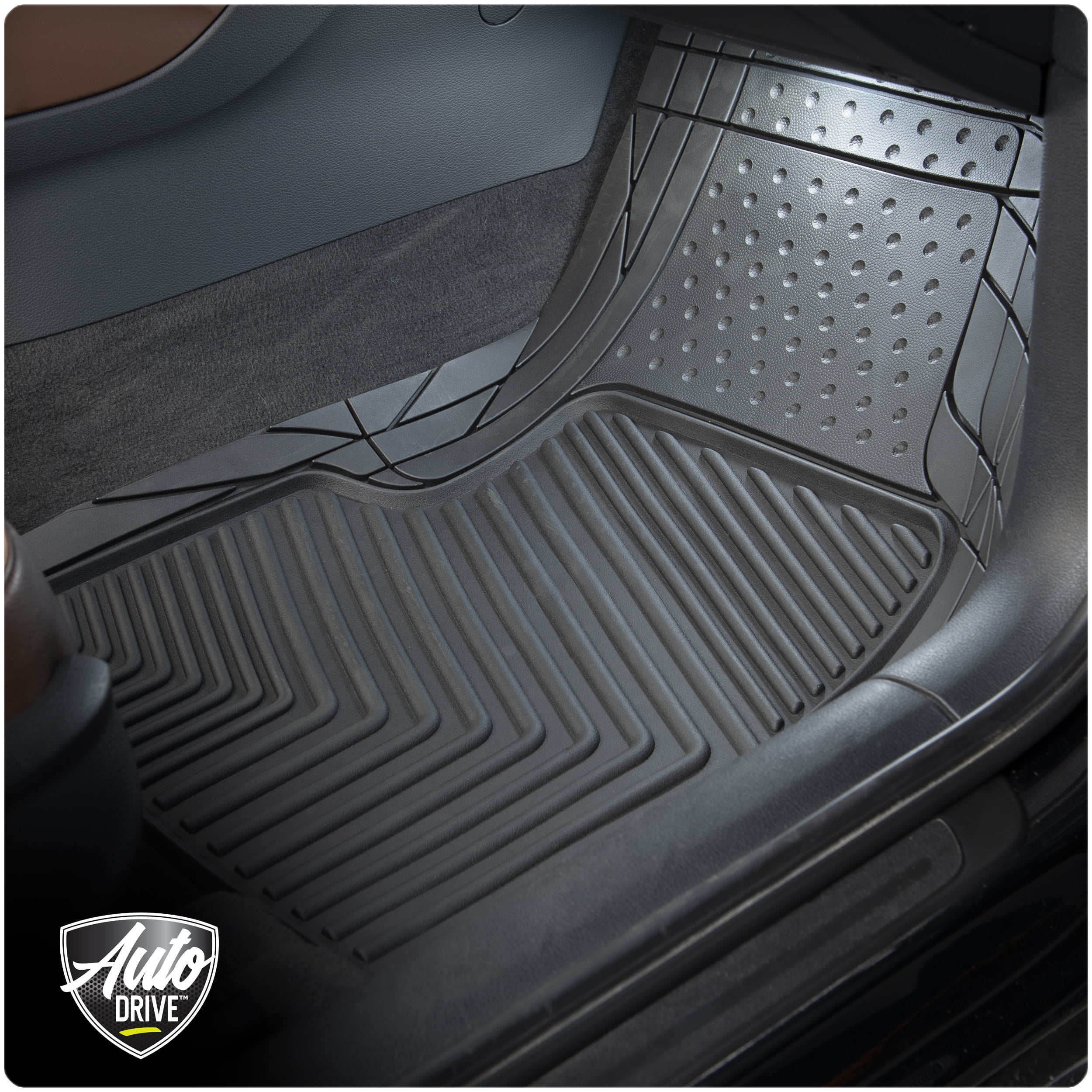Goodyear GOD9020 1 Set vloermatten van rubber, 4-delig, op maat te snijden, zwart Gy