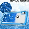 thumbnail image 2 of Entronix Funda Magnética con Purpurina Líquida para iPhone XR: Carcasa Magnética, Brillante, Transparente, a Prueba de Golpes y con Diseño Ajustado, Color Azul., 2 of 3