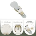 thumbnail image 3 of Uxcell Leather Snap Buckles Snap Button Closure Metal Magnetic Snaps for Bags Purses 2 Pcs Beige S Size, 3 of 6