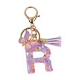 thumbnail image 4 of lionlar Porte-Clés en Résine Ornements Filles Femmes Cadeaux Alphabet Anglais Porte-Clés R R, 4 of 9