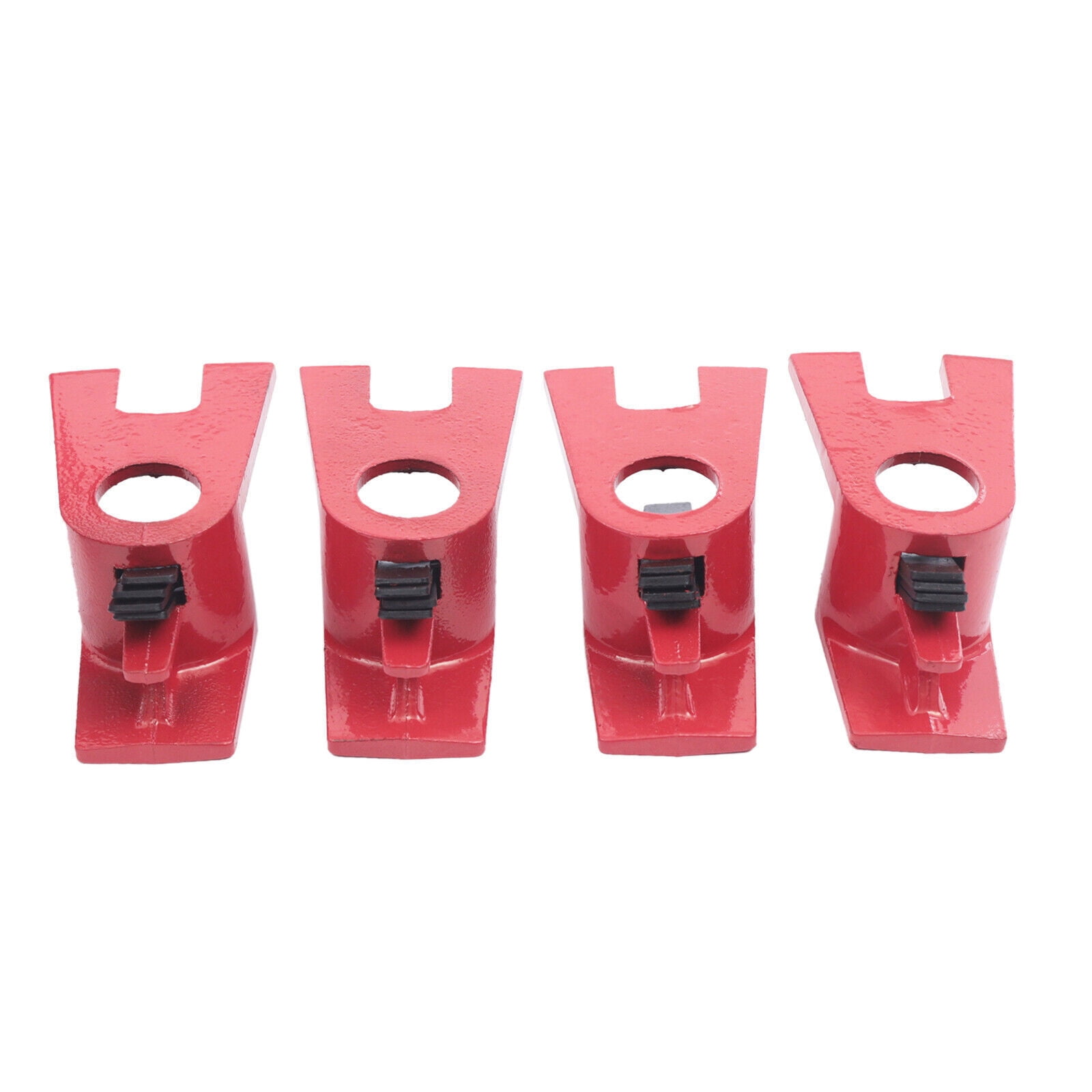 (4 Pack) 3/4" Heavy Duty Wood Gluing Pipe Clamp Set PRO Woodworking Cast Iron for Use in Lumber Stores, Manufacturing Plants