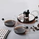 thumbnail image 1 of Tetera calentada de vidrio de borosilicato alto con forma de cola de rata + 2 tazas con forma de cola de rata, 1 of 7
