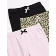 thumbnail image 2 of Luvable Friends Baby and Toddler Girl Cotton Pants 3pk, Leopard, 3-6 Months, 2 of 4