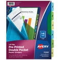 thumbnail image 2 of (2 pack) Avery Preprinted Plastic Dividers with Pockets, 6-Tab Set, Multicolor, 2 of 4