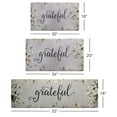 thumbnail image 6 of SoHome Cozy Living Grateful Floral Runner Anti-Fatigue Kitchen Mat, Grey/Cream, 17.5"x55", 6 of 7