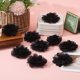 thumbnail image 4 of Chiffon Tulle 3D Flower for DIY Headbands Flower Clothing Shoes Hats Accessories Black 75x29mm, 4 of 9