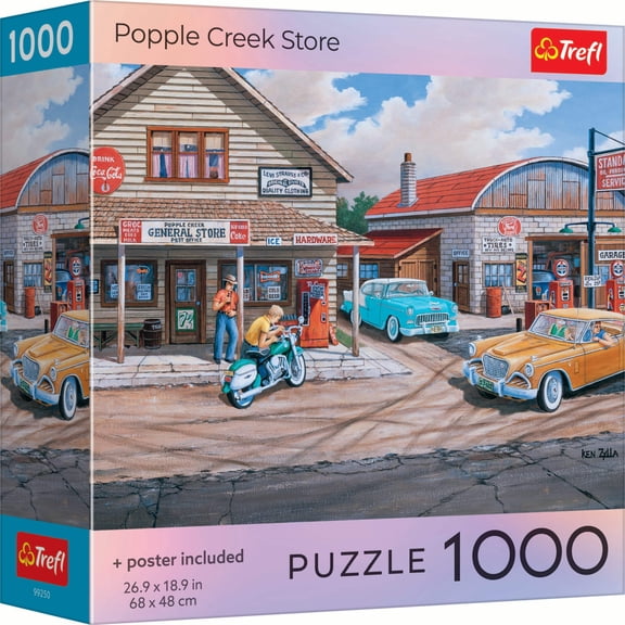 Trefl Red Popple Greek Store 1000 Piece Puzzle