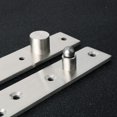 thumbnail image 5 of 2 bisagras giratorias de eje compensado de 6 pulgadas de longitud, bisagra de pivote de puerta de 360 ​​grados que oculta las bisagras del eje hacia arriba, acero inoxidable 2P, níquel cepillado, 5 of 5