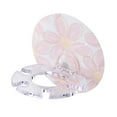 thumbnail image 2 of Toothbrush Wall Holder Bathroom Adhesive Toothbrush Toothpaste Beard Shaver Storage Rack, Pink Flower, 2 of 6