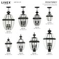 thumbnail image 3 of Livex Lighting 1 Light Black Outdoor Lantern, 3 of 8