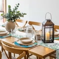 thumbnail image 6 of Nautical Anchor Round 15 Inch Placemats Set of 8, Retro Blue Brown Wooden Boards Farmhouse HeatResistant Non Slip Place Mats for Dining Table, Wipeable Braided Kitchen Table Mats for Housewarming, 6 of 9