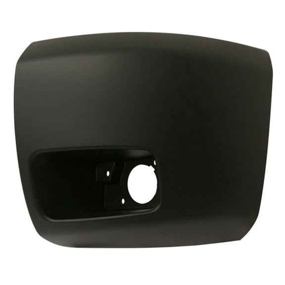 SQAMOR for Chevy for Silverado 1500 Base 2007-2012 & Hybrid 2009-2013 & LS/LT/LTZ/WT 2007-2013 & XFE 2010-2013 1500 w/Fog Lamp Hole Front Bumper Extension End Prime Left Plastic Black Primed