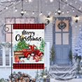 thumbnail image 5 of Christmas Garden Flag 12.5x18 Double Sided, Xmas Flag for Outside Red Truck, Buffalo Plaid Merry Christmas Yard Flag, Holiday Farmhouse Christmas Banner Outdoor Winter Decorations, 5 of 6