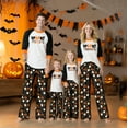 thumbnail image 3 of Halloween Pajama Set Long Sleeves and Pants Two-Piece Set Holiday Pajamas Cute Pumpkin Ghost Spider Skull Print Pajamas Pajamas Unisex Couple Outfit Family Pajamas,Man XXL, 3 of 6