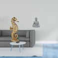 thumbnail image 2 of Estatua de resina,Estatua de resina para decoración del hogar,manualidades,oro,Estatua de mono,Estatua de Buda Mono para Interiores y Exteriores Budista,Figuras en miniatura meditando para, 2 of 8