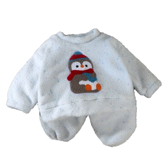 Pjs for Boys Cute Thermal Girls Fuzzy Pajamas Warm Winter Pajamas Boys Pajama Sets 7-8 Years
