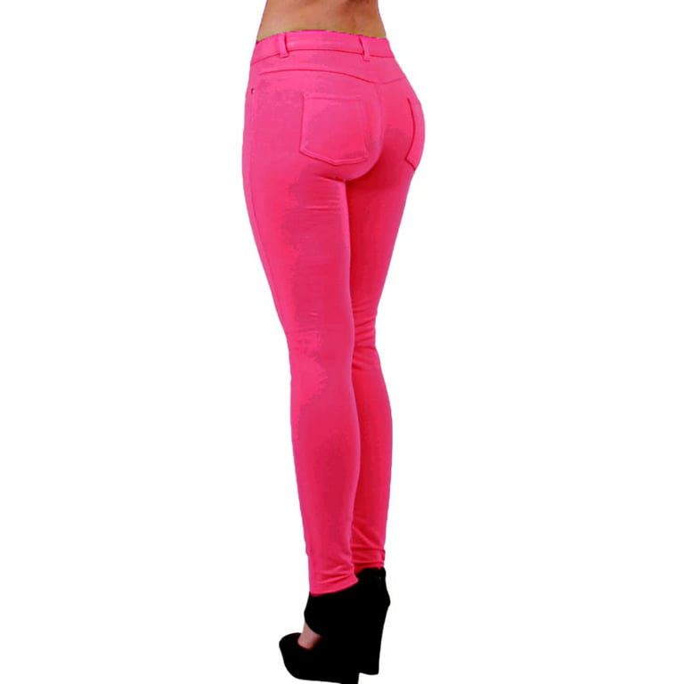 Atomic Mall  SEXY PINK LOW RISE YOGA PANTS!! BELLY BARING, CUTE, COMFY &  STRETCHY! NEW! LOOK