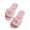 Pink, variant on Wensltd Women Slippers Open Toe Plush Fuzzy Upper Lightweight Flat Sole Comfort Indoor House Daily Shoes