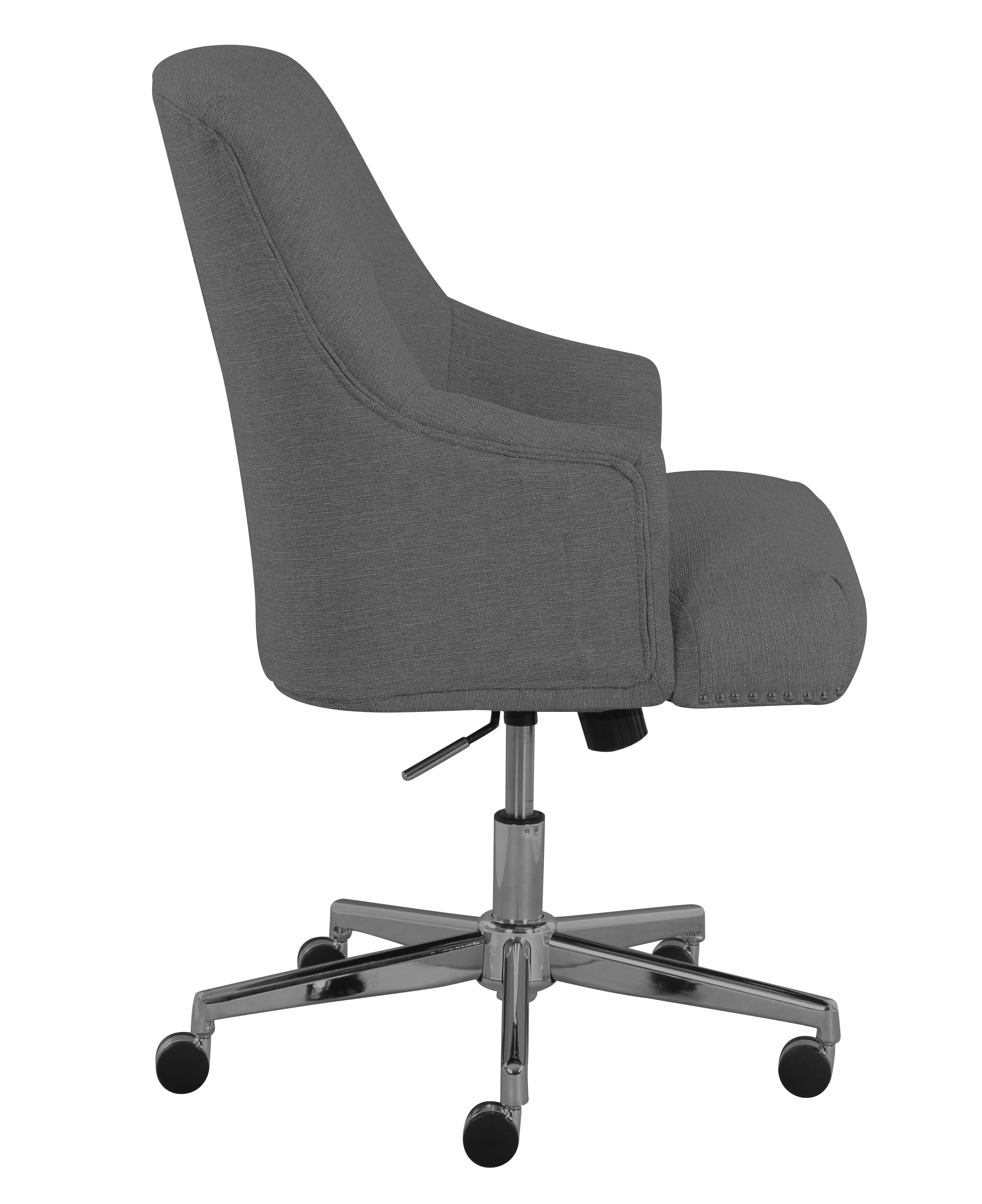 Serta at Home 48371 Leighton Home Office Chair, Light Gray