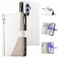 thumbnail image 1 of Funda cartera GANGXUN para Samsung Galaxy A55 , cuero PU con tarjetero, cremallera, correa de mano, soporte y protección 477°, 1 of 6