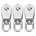 thumbnail image 4 of Hanging Wire Towing Wheel, Hook 360° Rotation Roller Stainless Steel Rope Traction Single Pulley Block  For Gym Equipment For Heavy Objects For Crane M15,M25, 4 of 8