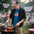 thumbnail image 5 of American Flag Baseball Cap Independence Day Patriotic Baseball Cap 4th Of July Hat for Adults, 5 of 6
