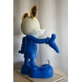 thumbnail image 6 of Chic Blue and White Giant Mickey Mouse Resin Statue 31" x 15" x 48"H, 6 of 12