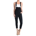 thumbnail image 1 of G-Style USA Women's Skinny Solid Overalls RJHO378 - Black - Large, 1 of 3