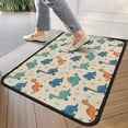 thumbnail image 4 of Beige Cartoon Dinosaurs Plants Pattern Door Rugs,Washable Non Slip Door Mats Indoor,Decorative Door Mats,Entry Mat Indoor for Entrance,Bedroom,Kitchen,Bathroom,30"x17", 4 of 6