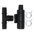 thumbnail image 1 of Aquarium Faucet Adapter 3 Way Nozzle Connectors Water Changer Replacement Parts 16mm/0.6in, 1 of 3