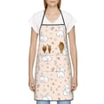 thumbnail image 3 of Pofeuu Cute Rabbit Print Aprons with Pockets, Cute Aprons for Kitchen, Cooking, Server, Barber, Chef Apron, 3 of 7
