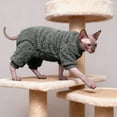 thumbnail image 4 of Jersey de forro polar para gatos sin pelo Sphynx, cálido y acogedor para gatos sin pelo y perros pequeños. Chaqueta suave de cuatro patas con puños acanalados (XS-XXL, varios colores), 4 of 6