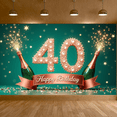 thumbnail image 5 of Luxury Design Happy Birthday Banner Glitter 40 Numeral Champagne Bottle for Adult Birthday Celebration Indoor Decoration Event Party, 5 of 6