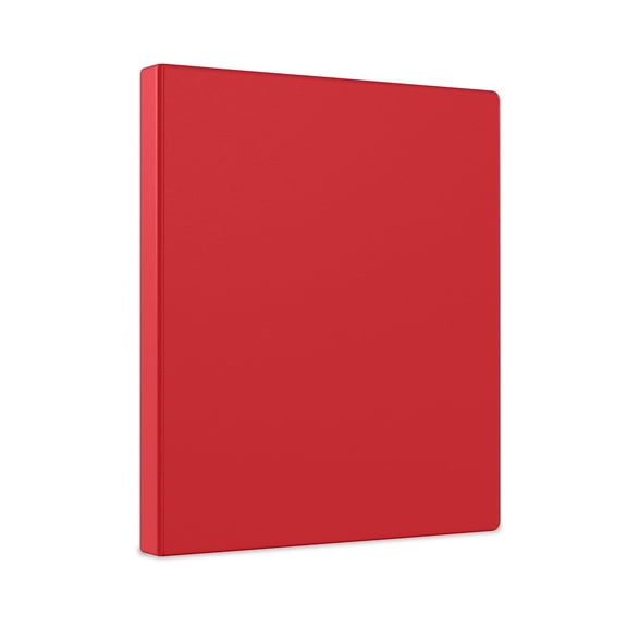 Staples Simply .5-inch Light-Use Round 3-Ring Binder Red (26852) 26852-CC