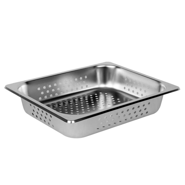 Half Size Perforated Stainless Steel Food Pan 2-1/2"" Deep