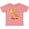 thumbnail image 3 of Inktastic My Nana Loves Me Giraffe Boys or Girls Baby T-Shirt, 3 of 5