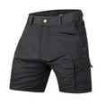 thumbnail image 3 of Men's Elastic Waist Drawstring Casual Shorts with Pockets for Sports, Running, and Lounge Wear, 3 of 7