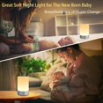 thumbnail image 5 of Luz nocturna de guardería para bebé, lámpara de noche portátil táctil para niños y adultos, lactancia materna, ayuda para dormir, lámpara de lactancia recargable, luz nocturna cálida regulable ju, 5 of 5
