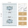 thumbnail image 5 of Sm:)e Give Thanks Eucalyptus Leaves Watercolor Blue Pumpkins Fall Kitchen Dish Towels Set of 4, 18 x 26 Inch, 5 of 6